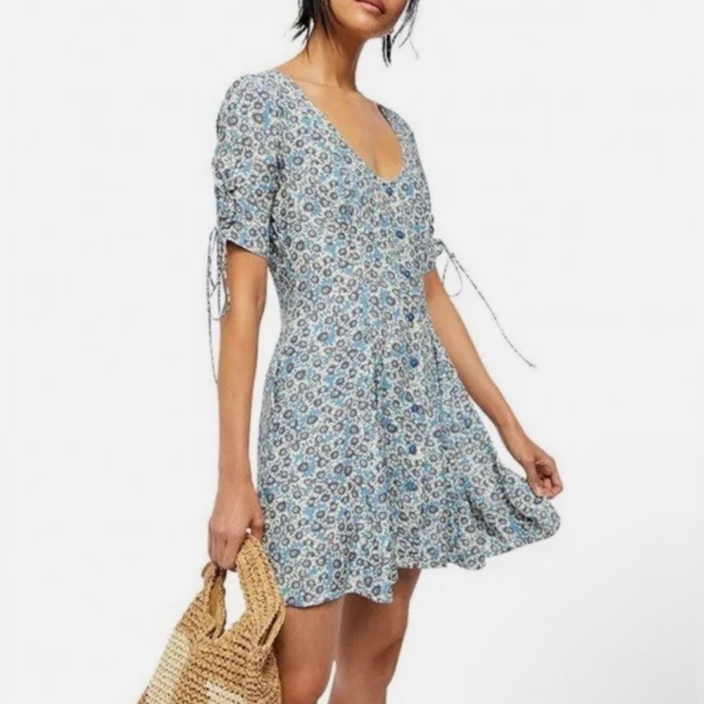 Free People— Blue Daisy Dress, size XS